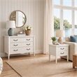 Design House Oxford End Table and Chest Set in Antique White