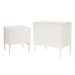 Design House Oxford End Table and Chest Set in Antique White