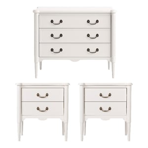 Design House Oxford Set in Antique White (3 Piece)