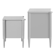 Design House Oxford End Table and Chest Set in Gray
