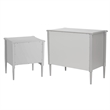 Design House Oxford Table and Chest Set in Gray (3 Piece)