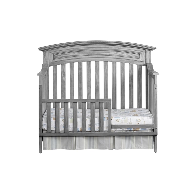 Oxford Baby Glenbrook Wood Toddler Guard Rail in Graphite Gray Finish