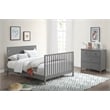 Oxford Baby Lazio Wood Full Bed Conversion Kit in Dove Gray Finish