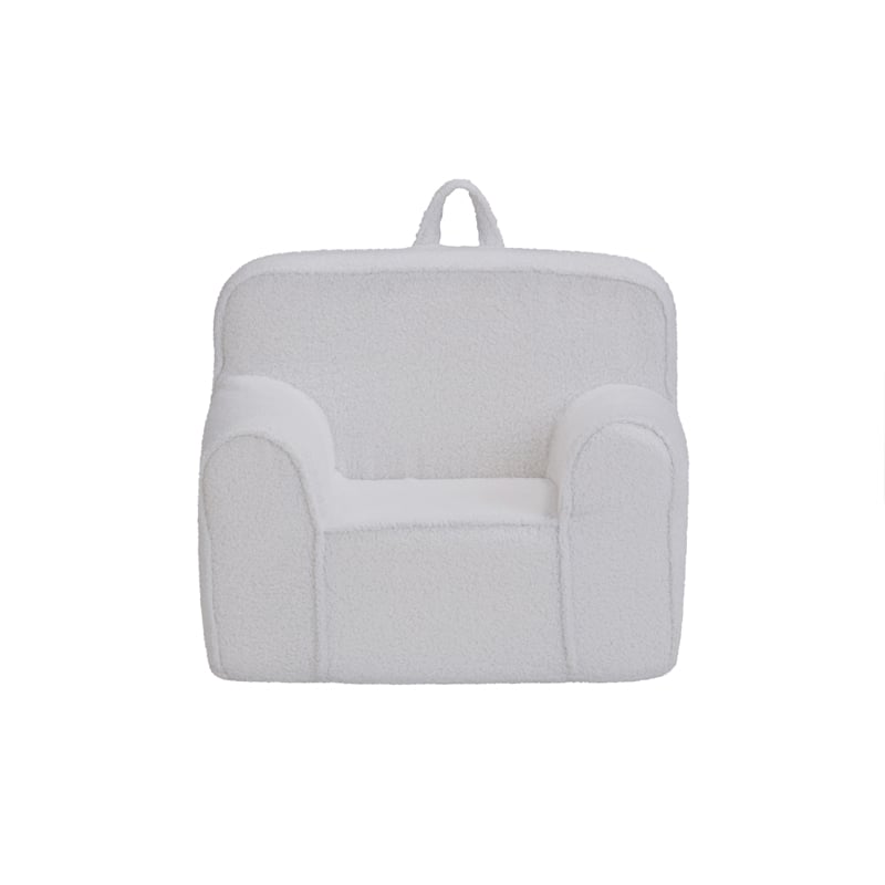 Kuddlez Kids Foam Chair Soft White