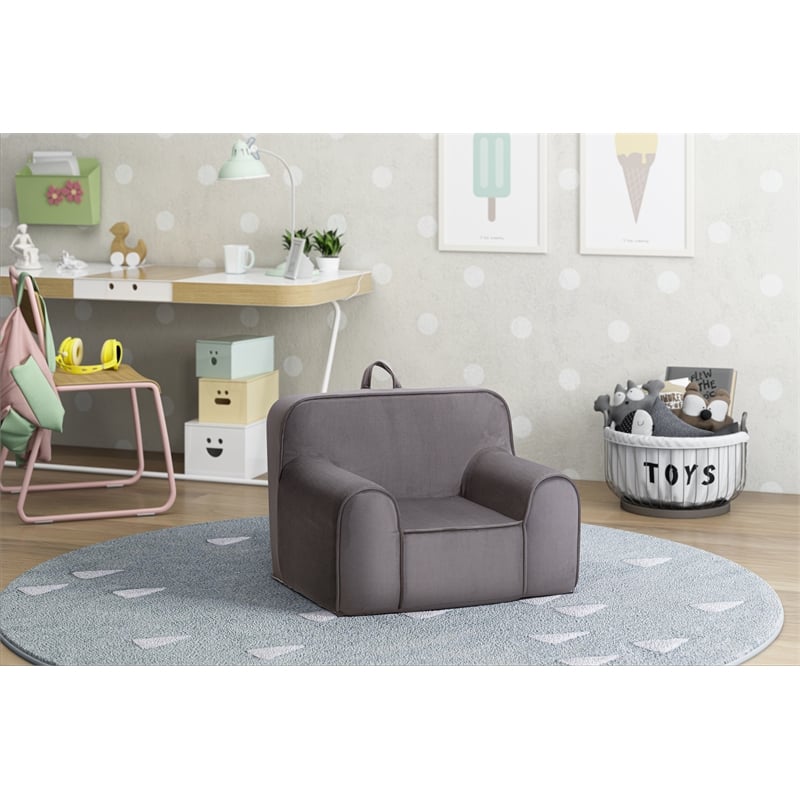 Kuddlez Kids Foam Chair Grande Size Gray
