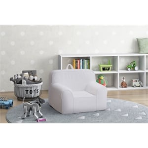 Kuddlez Kids Foam Chair Grande Size Soft White