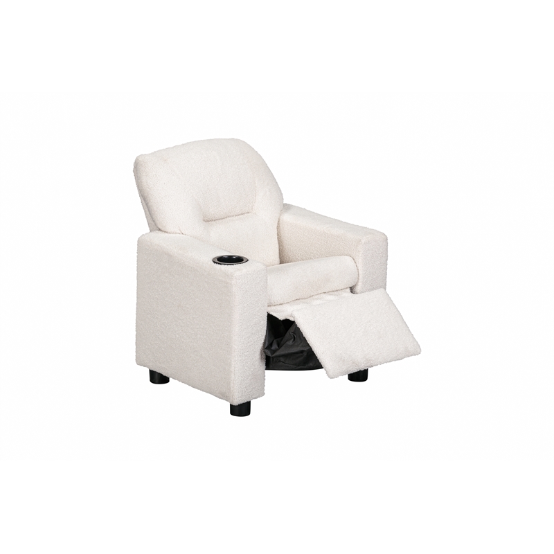 Oakley Kids Recliner in Wooly White