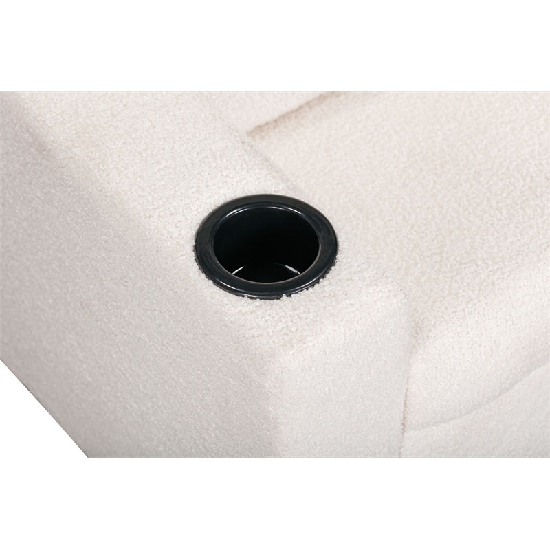 Oakley Kids Recliner in Wooly White
