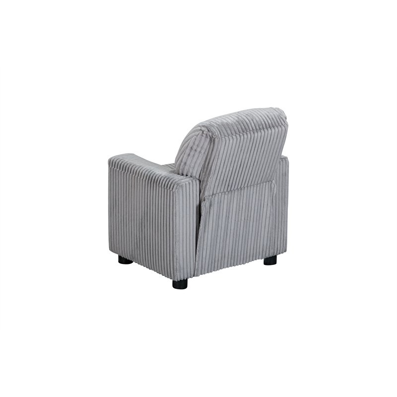 Oakley Kids Recliner in Soft Gray Cords