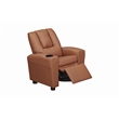 Chase Kids Recliner in Vegan Leather Chestnut