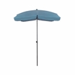 Greemotion Sleek 7.5' Adjustable Stainless Steel Blue Fabric Patio Umbrella
