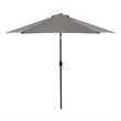 Greemotion Halo 9Ft Gray Adjustable Articulated Tilting Fabric Patio Umbrella