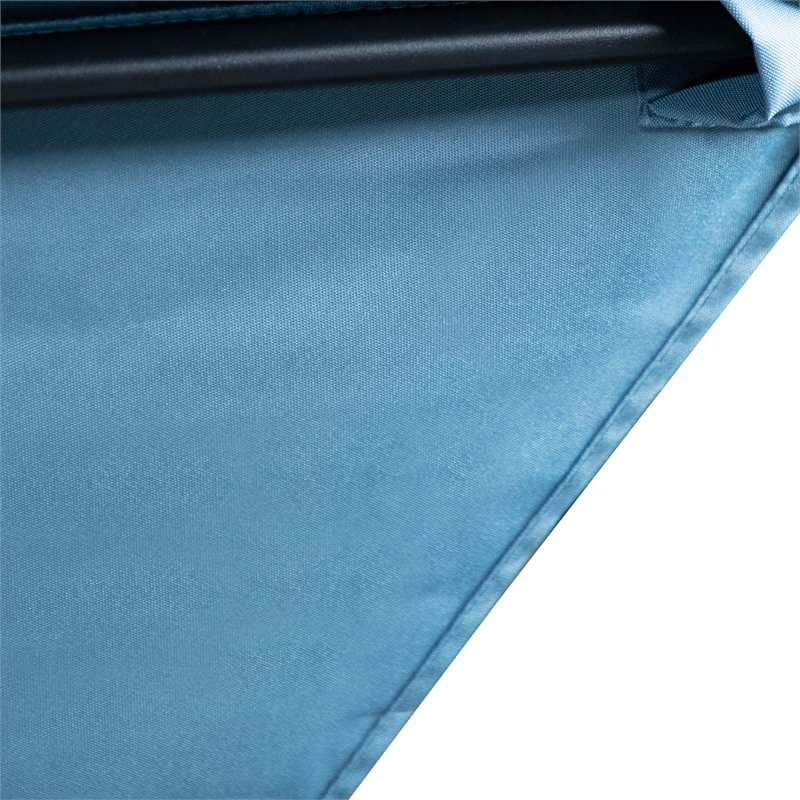 Greemotion Halo 9Ft Blue Adjustable Articulated Tilting Fabric Patio Umbrella