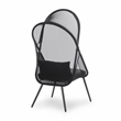 Greemotion Alverta 2-Piece Black Outdoor Fabric Mesh Foldable Chair