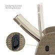 Greemotion Garda Outdoor Aluminum Polyrattan Reclining Chair in Beige