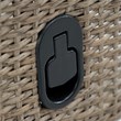 Greemotion Garda Outdoor Aluminum Polyrattan Reclining Chair in Beige