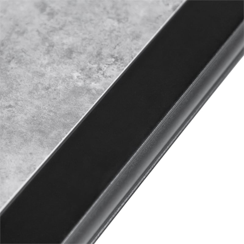 Greemotion Sintra 76-inch Metal Outdoor Patio Dining Table in Black