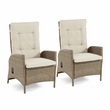 Greemotion 5-Piece Outdoor Patio Metal Dining Set with Reclining Chairs