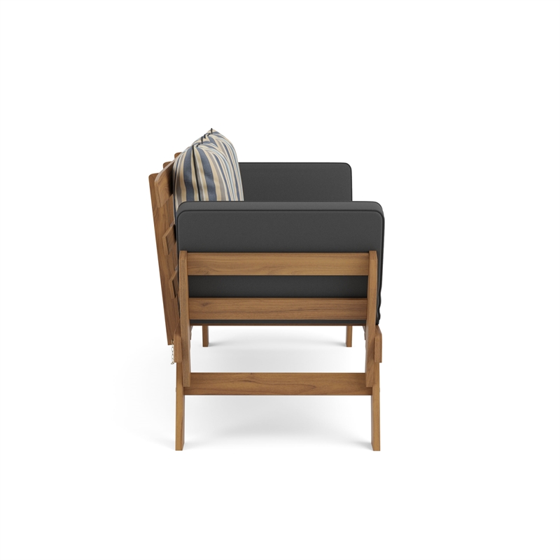 Greemotion Velden Certified Acacia Wood Outdoor Patio Convertible Daybed Natural