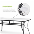 Greemotion Palma Patio 7-Piece Metal Patio Dining Set Outdoor Set in Gray