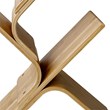 Greemotion Jena 6-Tier Curved Bamboo Bookcase in Natural