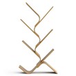 Greemotion Jena 6-Tier Curved Bamboo Bookcase in Natural