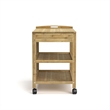 Greemotion Dohna Bamboo 2-Shelf Kitchen Cart with 2-Drawer in Natural