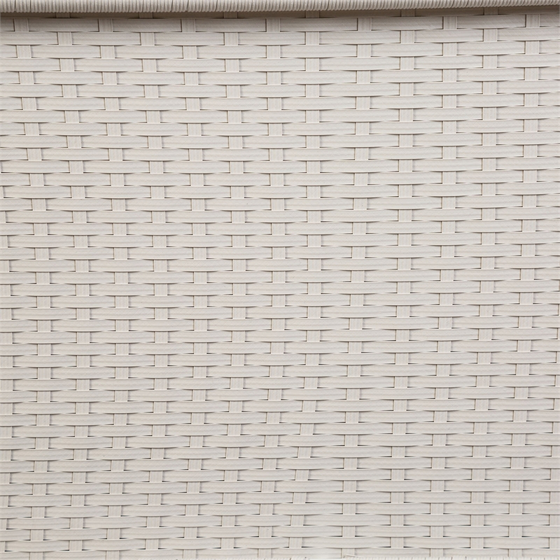 Octavian Metal 4-Piece Outdoor Wicker Sofa Set in White