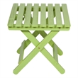 Shine Company Adirondack Square Cedar Wood Foldable Side Table in Green