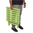 Shine Company Adirondack Square Cedar Wood Foldable Side Table in Green