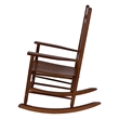 Shine Company Traditional Hardwood Indoor/Outdoor Porch Rocker in Brown