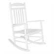 Shine Company Traditional Hardwood Indoor/Outdoor Porch Rocker in White