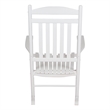 Shine Company Traditional Hardwood Indoor/Outdoor Porch Rocker in White