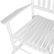 Shine Company Traditional Hardwood Indoor/Outdoor Porch Rocker in White