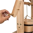 Shine Company Transitional Cedar Wood Decorative Wishing Well in Beige