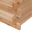 Shine Company Transitional Cedar Wood Decorative Wishing Well in Beige