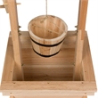 Shine Company Transitional Cedar Wood Decorative Wishing Well in Beige
