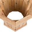 Shine Company Transitional Cedar Wood Decorative Wishing Well in Beige