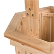 Shine Company Transitional Cedar Wood Decorative Wishing Well in Beige