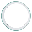 Shine Company Round Traditional Tempered Glass Firepit Wind Guard in Green