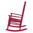 Shine Company Traditional Hardwood Indoor/Outdoor Patio Porch Rocker in Red