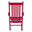 Shine Company Traditional Hardwood Indoor/Outdoor Patio Porch Rocker in Red