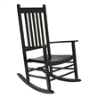 Shine Company Traditional Hardwood Indoor/Outdoor Patio Porch Rocker in Green