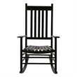 Shine Company Traditional Hardwood Indoor/Outdoor Patio Porch Rocker in Green