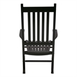 Shine Company Traditional Hardwood Indoor/Outdoor Patio Porch Rocker in Green