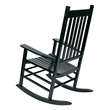 Shine Company Traditional Hardwood Indoor/Outdoor Patio Porch Rocker in Green