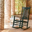 Shine Company Traditional Hardwood Indoor/Outdoor Patio Porch Rocker in Green