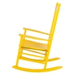 Shine Company Traditional Hardwood Indoor/Outdoor Patio Porch Rocker in Yellow