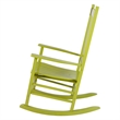 Shine Company Traditional Hardwood Indoor/Outdoor Patio Porch Rocker in Green