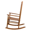 Shine Company Traditional Hardwood Indoor/Outdoor Patio Porch Rocker in Brown